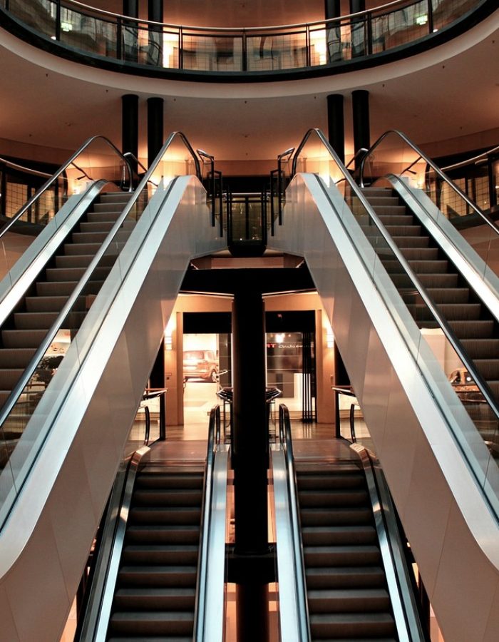 escalator, stairs, metal segments, architecture, building, lighting, passenger transport, handrails, light, move, commercial building, shopping center, escalators, rise, germany, glittering, stole, metal, glass, modern, consumption, lights, lamps, escalator, escalator, building, building, building, building, building, commercial building, shopping center